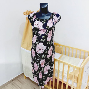 Kismama nyári ruha - virágos