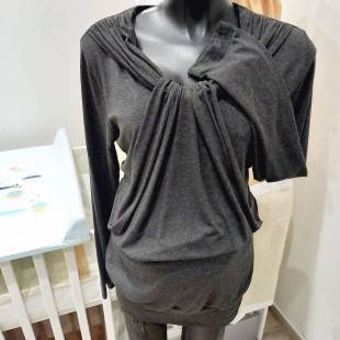 Szoptatós felső szürke