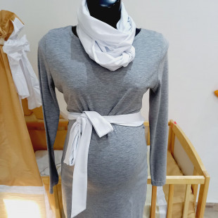 Sál és öv - fehér