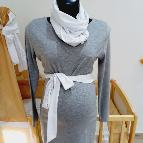 Sál és öv - fehér