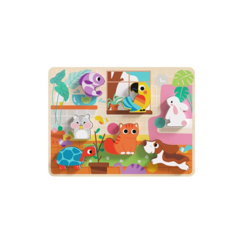 Fa bébi puzzle - Háziállatok