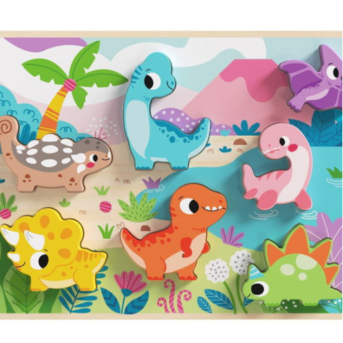Fa puzzle - dinók
