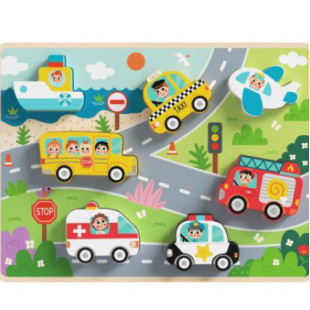 Fa puzzle - járművek