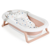 Palma összecsukható kád fürdetőpárnával - Rózsaszín