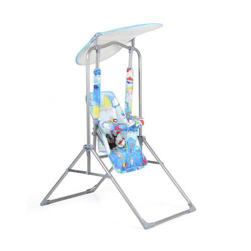 Állványos kerti hinta kék