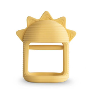 Mushie kézre húzható szilikon rágóka - Napocska