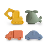 Mushie szilikon fürdőjáték - Járművek