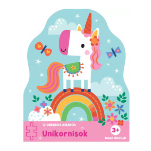 12 darabos kirakós - unikornisok