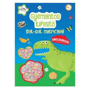 Gyémántos kifestő sok-sok matricával - Dinoszauruszok