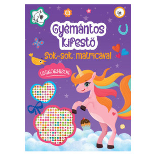 Gyémántos kifestő sok-sok matricával - Unikornisok