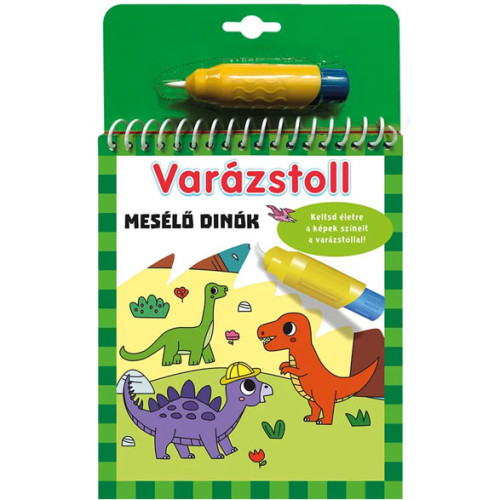 Könyv varázstoll - mesélő dinók