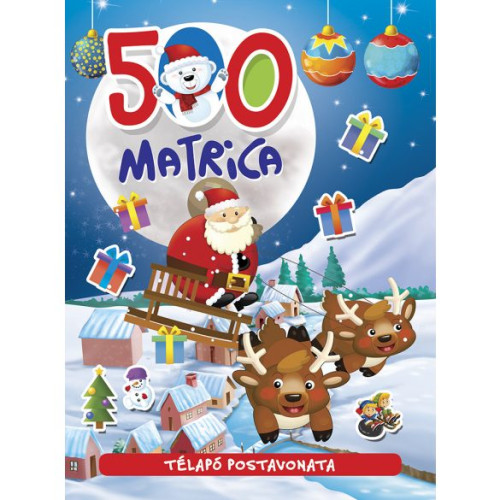 Könyv télapó postavonata matricákkal