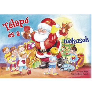 Könyv téli kifestő - télapó és a mókusok