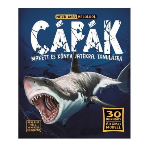 Nézd meg belülről - Cápák makett és könyv