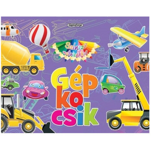 Színező matricákkal - Gépkocsik