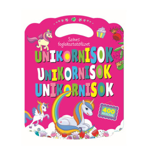Unikornisok 400 matricával színes foglalkoztató