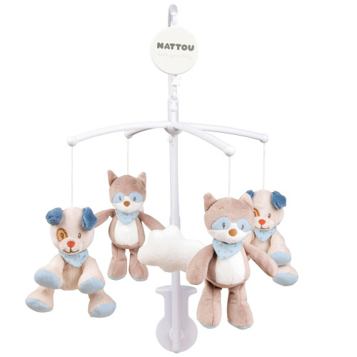 Nattou zenélő kiságyforgó - Jim és Bob