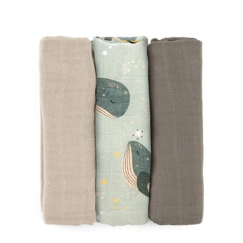 Petite&Mars bambusz muszlin pelenkák - Bézs szett