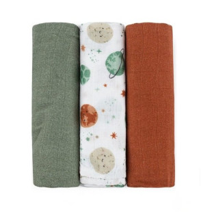 Petite&Mars bambusz muszlin pelenkák - Terrakotta szett