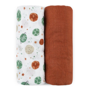 Petite&Mars bambusz muszlin takarók - Terrakotta szett
