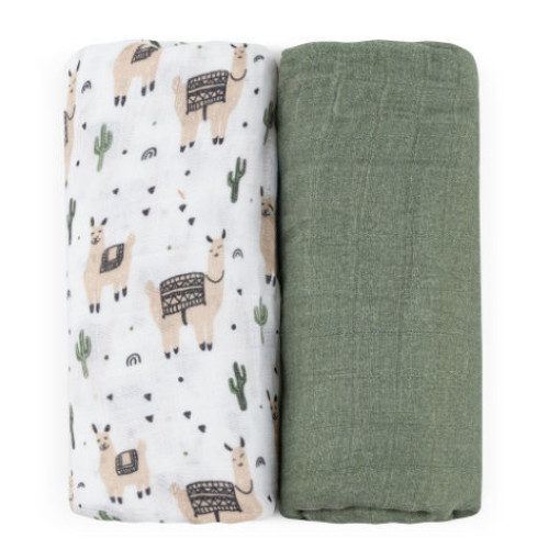 Petite&Mars bambusz muszlin takarók - Zöld szett