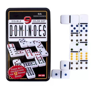 Dominó fém dobozban