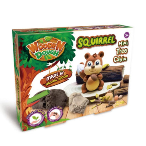 Fa hatású gyurma - Mókus