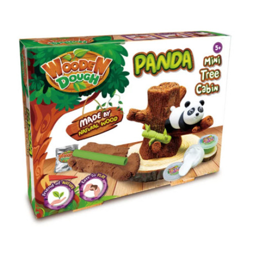 Fa hatású gyurma - Panda