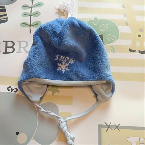 Rekro téli sapka kék