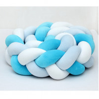 Fonott rácsvédő 210 - fehér-világoskék-türkiz