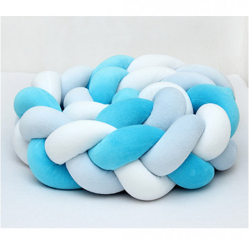 Fonott rácsvédő 210 - fehér-világoskék-türkiz