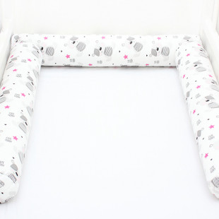 Hengerpárna 3 részes pink csillagok és macik 70