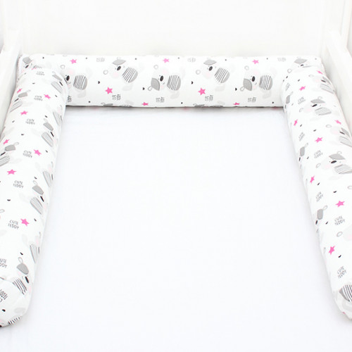 Hengerpárna 3 részes pink csillagok és macik 70