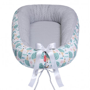 Scamp babafészek szürke-zöld pettyes-süni