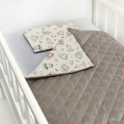Scamp 2 részes bébi ágynemű - Bézs szafari