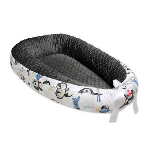 Scamp babafészek minky - pingvin fiú