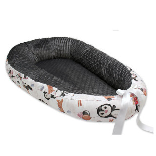 Scamp babafészek minky - pingvin lány