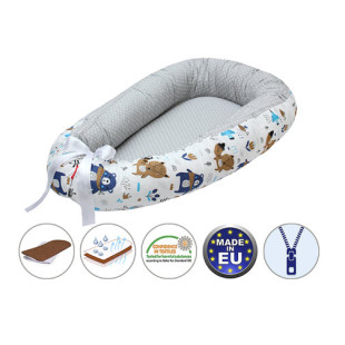Scamp babafészek szürke pettyes-kék erdei