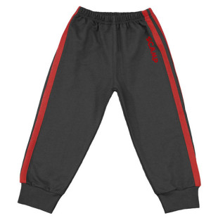 Scamp nadrág gumiházas grafit-piros 116