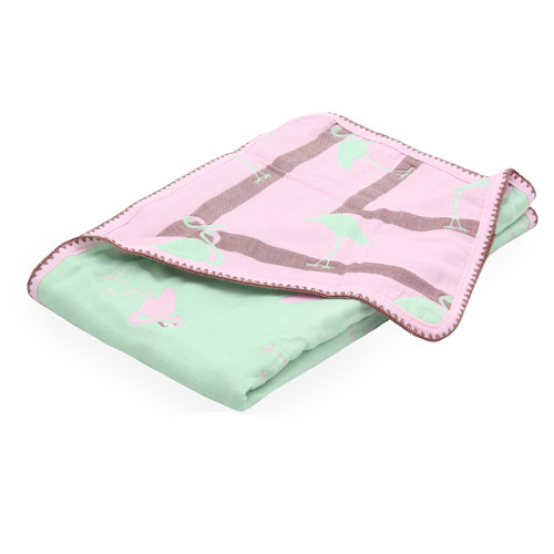 Scamp pamut takaró díszdobozban - flamingó