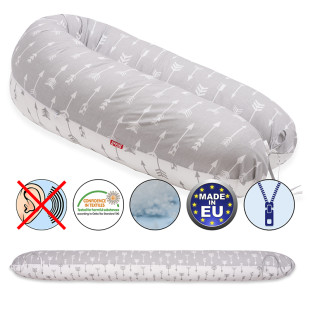 Scamp szoptatós párna pamut szürke-fehér nyílvesszők