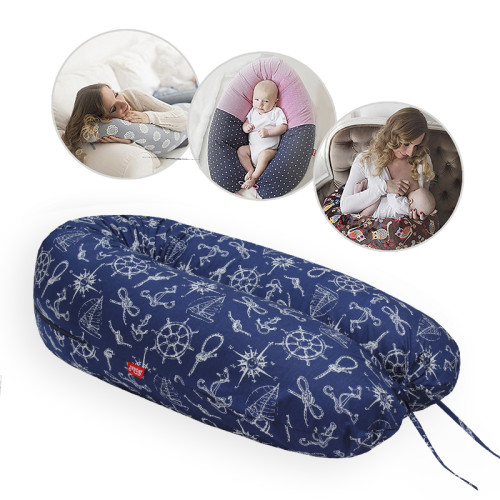 Scamp szoptatós párna pamut sötétkék tengerész