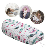 Scamp szoptatós párna pamut tollak - pink-zöld