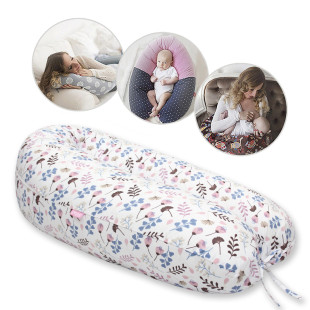 Scamp szoptatós párna pamut virágos-leveles