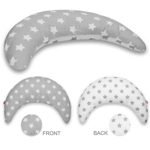 Scamp szoptatós párna szürke-fehér csillagok