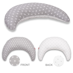 Scamp szoptatós párna szürke-fehér csillagos