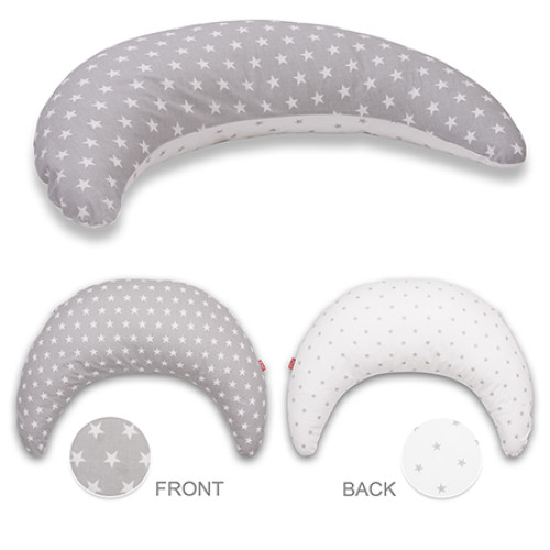 Scamp szoptatós párna szürke-fehér csillagos