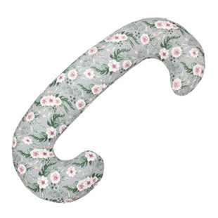 Scamp testpárna - szürke virágos