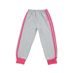 Scamp nadrág gumiházas szürke-pink