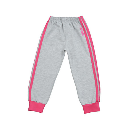 Scamp nadrág gumiházas szürke-pink